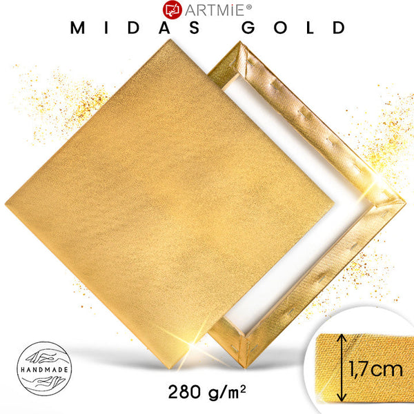 ARTMIE MIDAS zlato slikarsko platno na okvirju | različne dimenzije