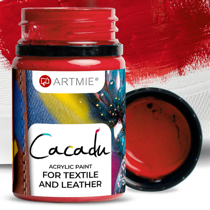 Barve za tekstil in usnje ARTMIE CACADU 50 ml – 10 rdečih