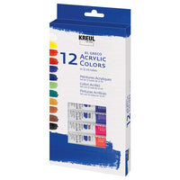 Komplet 12 tub akrilnih barv El Greco