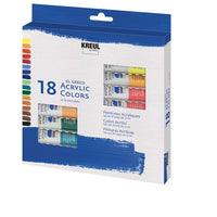 Komplet 18 tub akrilnih barv El Greco