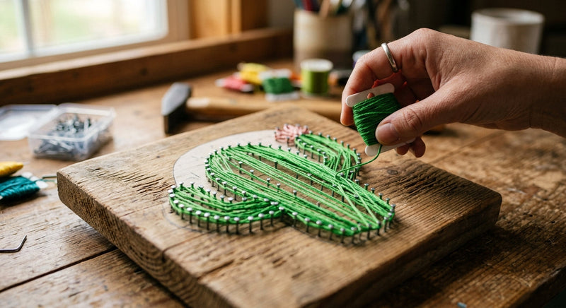 DIY lesena dekoracija: Vodnik za ustvarjanje z žeblji