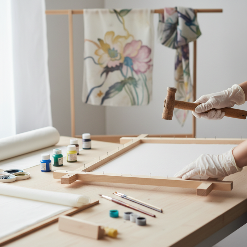 DIY: Seidenmalrahmen aus Keilrahmenleisten selbst bauen