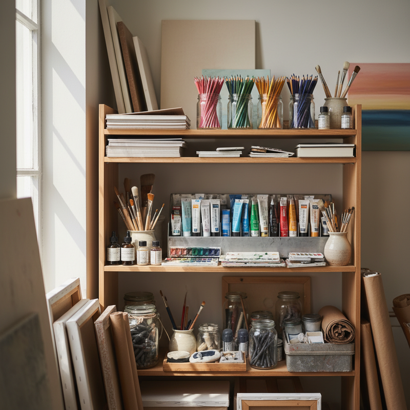 Ordnung im Atelier: Die perfekte Aufbewahrung für dein Material