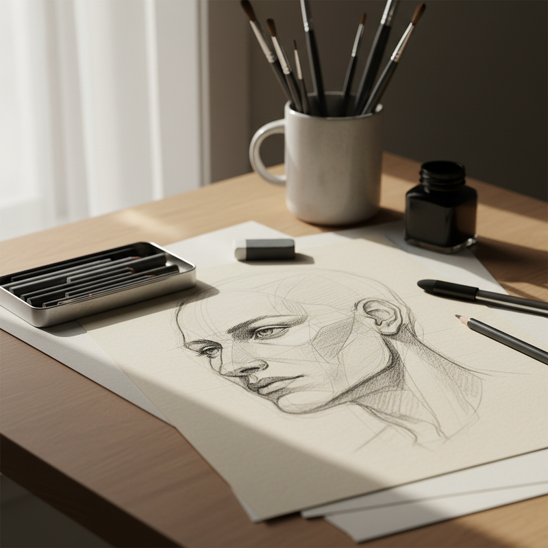 Kako narisati portret? Vaš vodnik do popolnih proporcev