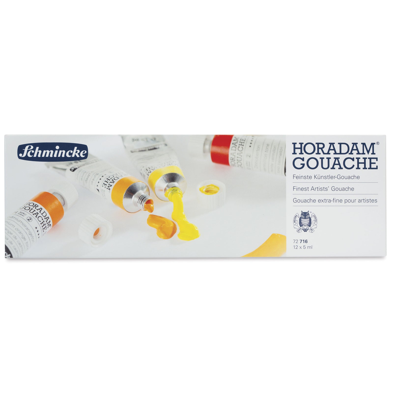 Gvaš barve Schmincke HORADAM v kovinskem setu, 12 x 5 ml