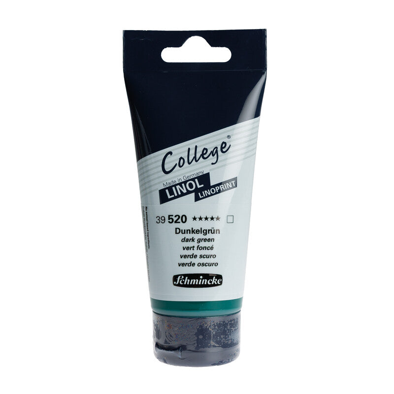Barva za linorez Schmincke College Linol 75 ml – 520 Globoko zelena