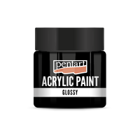 Svetleča akrilna barva Pentart 50 ml – črna