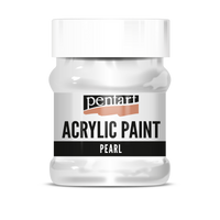 Biserna akrilna barva Pentart 230 ml - bela