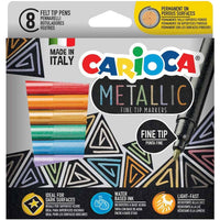 Metalni flomastri Carioca Metallic, konica, mešanica barv