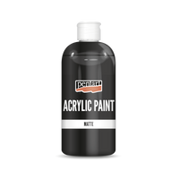 Matna akrilna barva Pentart 500 ml črna