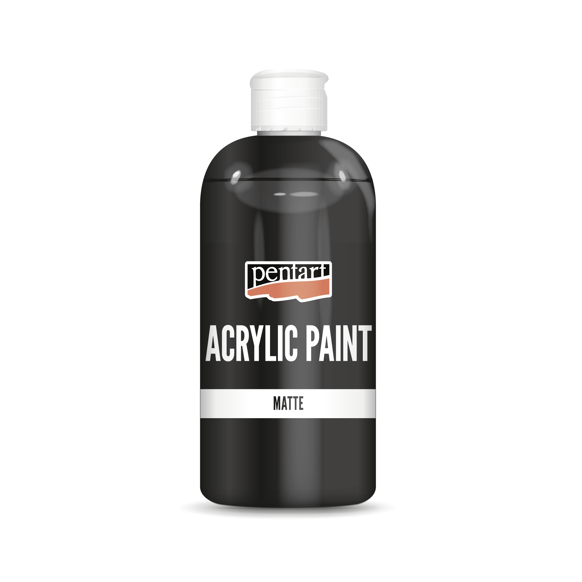 Matna akrilna barva Pentart 500 ml črna