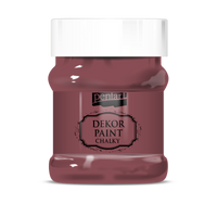 Dekorativna kredna barva Chalky Pentart - 230 ml – Burgundy red