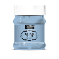 Dekorativna kredna barva Chalky Pentart - 230 ml – flax-blue