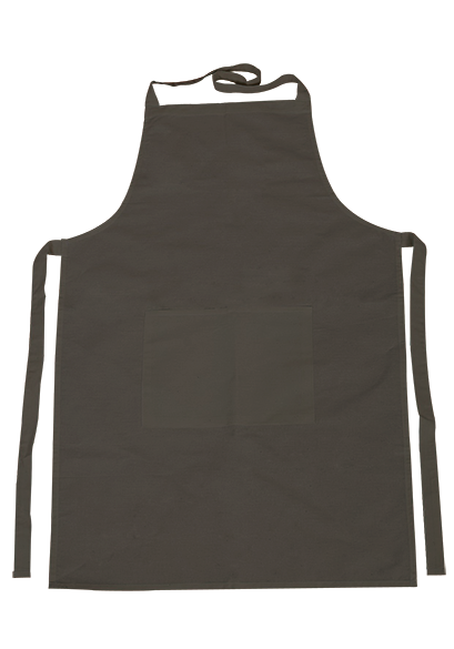 Bombažni predpasnik z žepom - 70 x 75 cm – cm black
