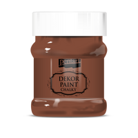 Dekorativna kredna barva Chalky Pentart - 230 ml – brown