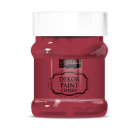 Dekorativna kredna barva Chalky Pentart - 230 ml – cardinal-red