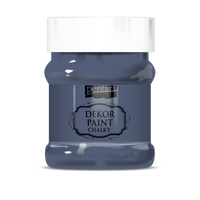 Dekorativna kredna barva Chalky Pentart - 230 ml – indigo