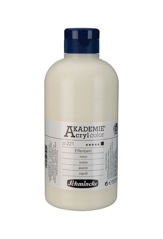 Akrilna barva Schmincke AKADEMIE Acryl color 500 ml – 221 Slonokoščena