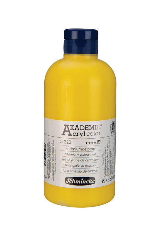 Akrilna barva Schmincke AKADEMIE Acryl color 500 ml – 223 Kadmijeva rumena (imitacija)