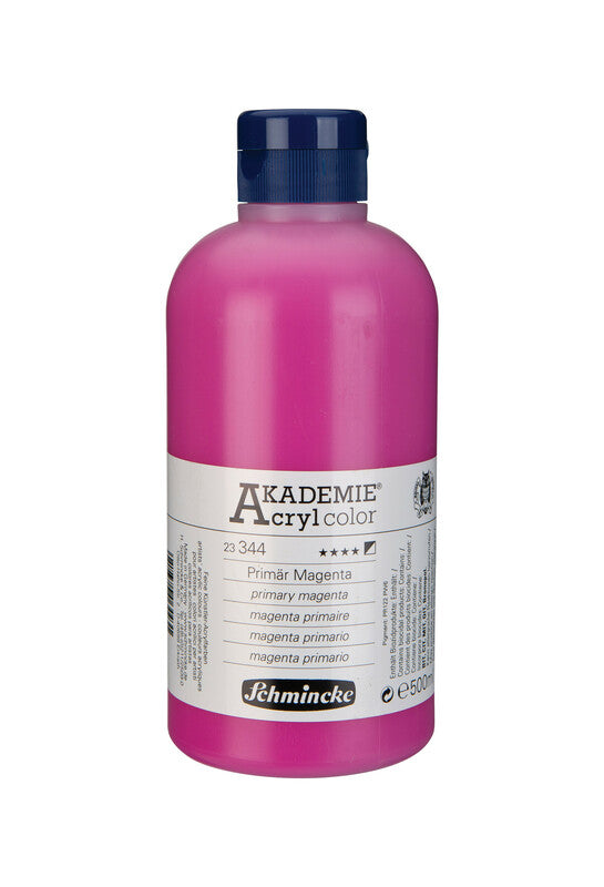 Akrilna barva Schmincke AKADEMIE Acryl color 500 ml – 344 Primarna magenta