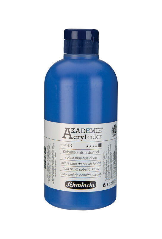 Akrilna barva Schmincke AKADEMIE Acryl color 500 ml – 443 Temna kobaltno modra (imitacija)