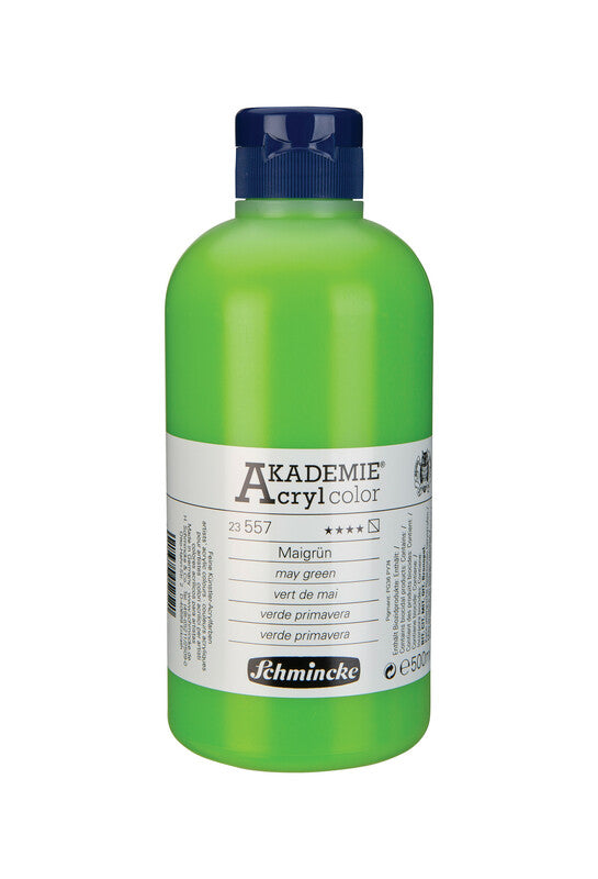 Akrilna barva Schmincke AKADEMIE Acryl color 500 ml – 557 Majska zelena