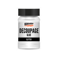 Decoupage lepilo in lak z bleščicami Pentart - 100 ml