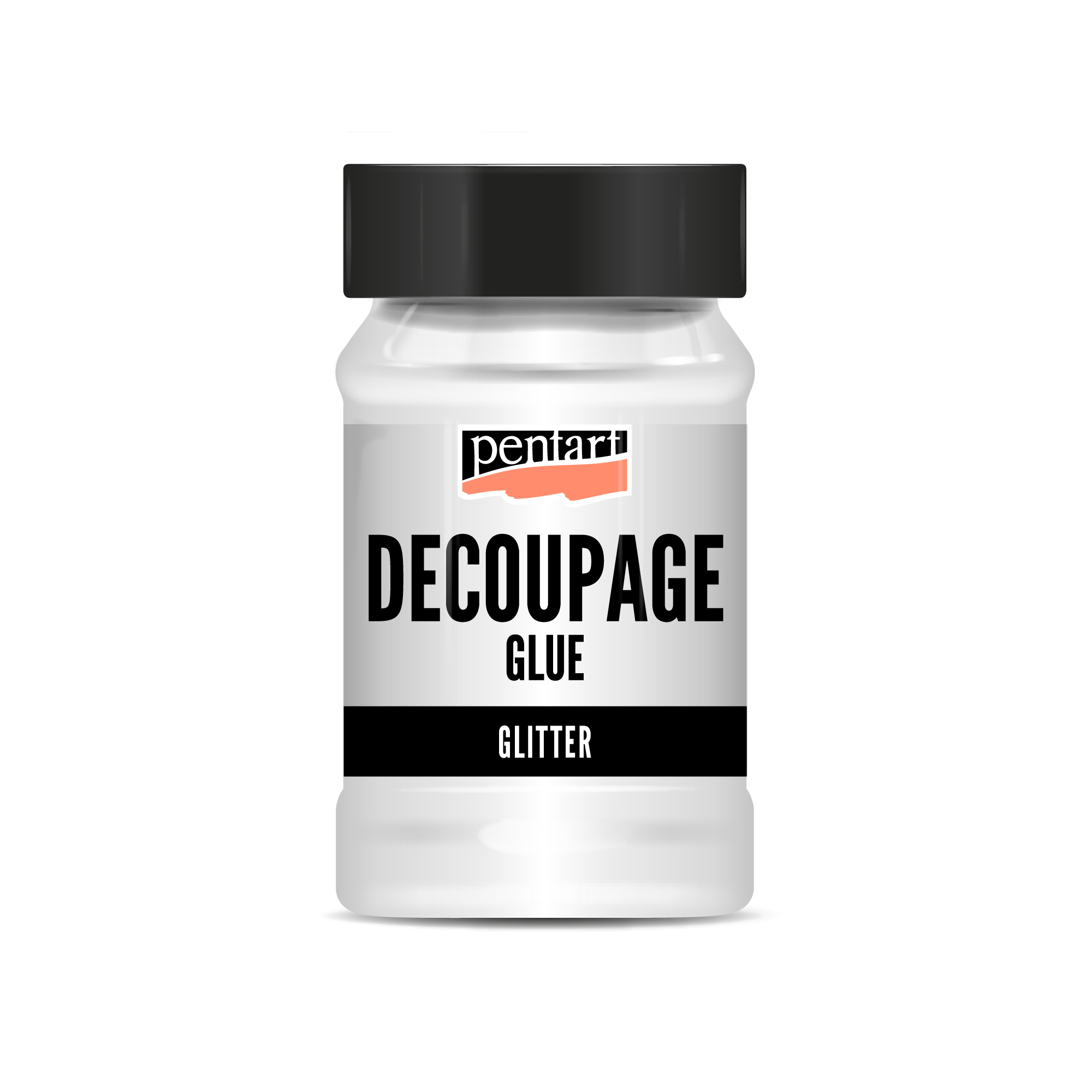 Decoupage lepilo in lak z bleščicami Pentart - 100 ml