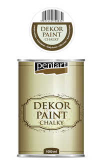 dekor paint chalky 1000 ml – kremna