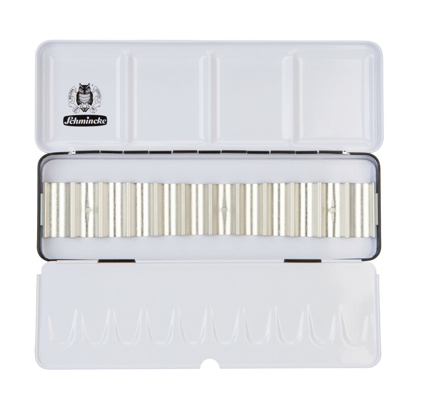Prazna kovinska škatlica Schmincke za 12 x 5 ml tub