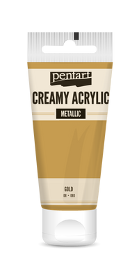 creamy acrylic metallic 60 ml – zlata