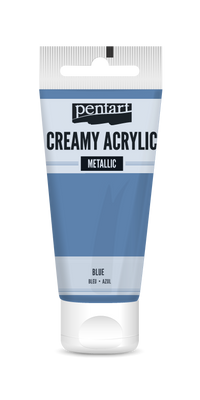 creamy acrylic metallic 60 ml – modra