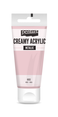 creamy acrylic metallic 60 ml – rožnata