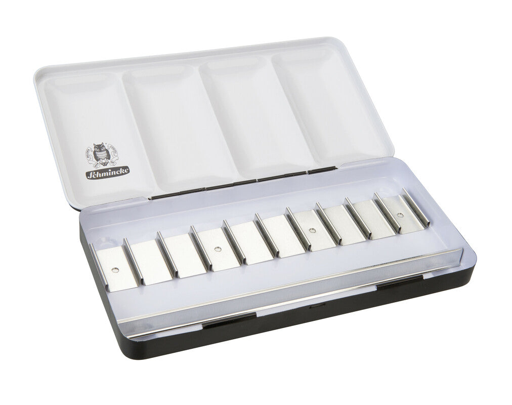 Kovinska prazna škatlica Schmincke za 10 x 15 ml tub