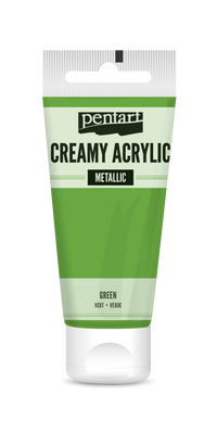 creamy acrylic metallic 60 ml – zelena