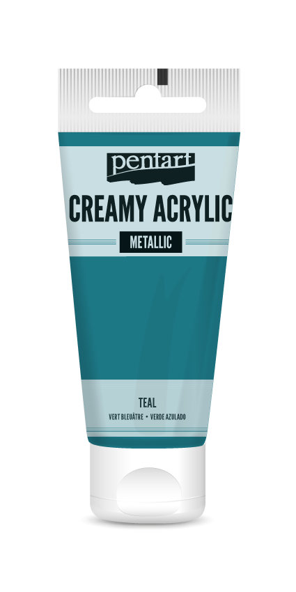 creamy acrylic metallic 60 ml – turkizna