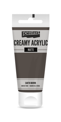Kremasta mat akrilna barva Pentart 60 ml | izberite odtenek – earth brown