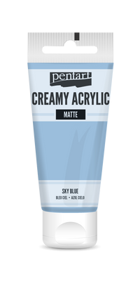 Kremasta mat akrilna barva Pentart 60 ml | izberite odtenek – sky blue