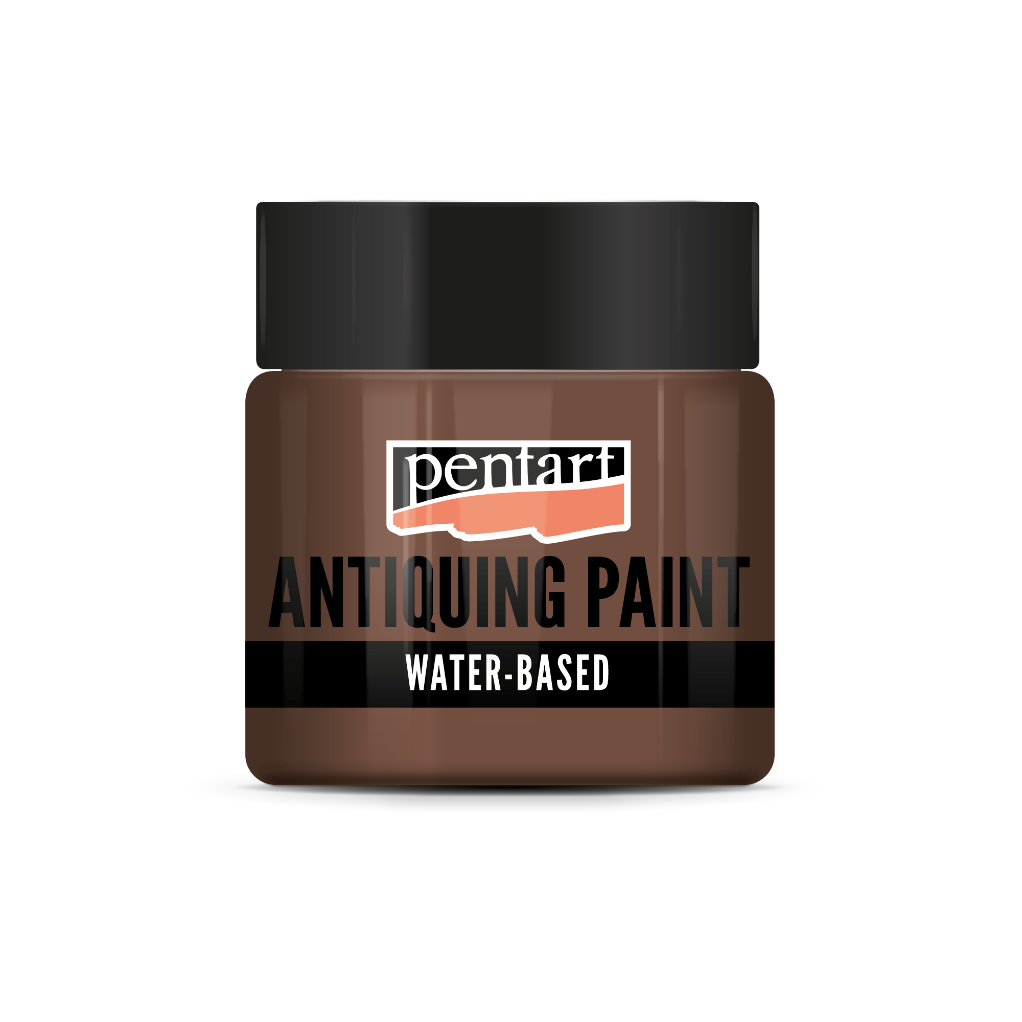antiquing paint 50 ml – temno rjava