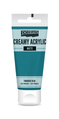 Kremasta mat akrilna barva Pentart 60 ml | izberite odtenek – turquoise blue