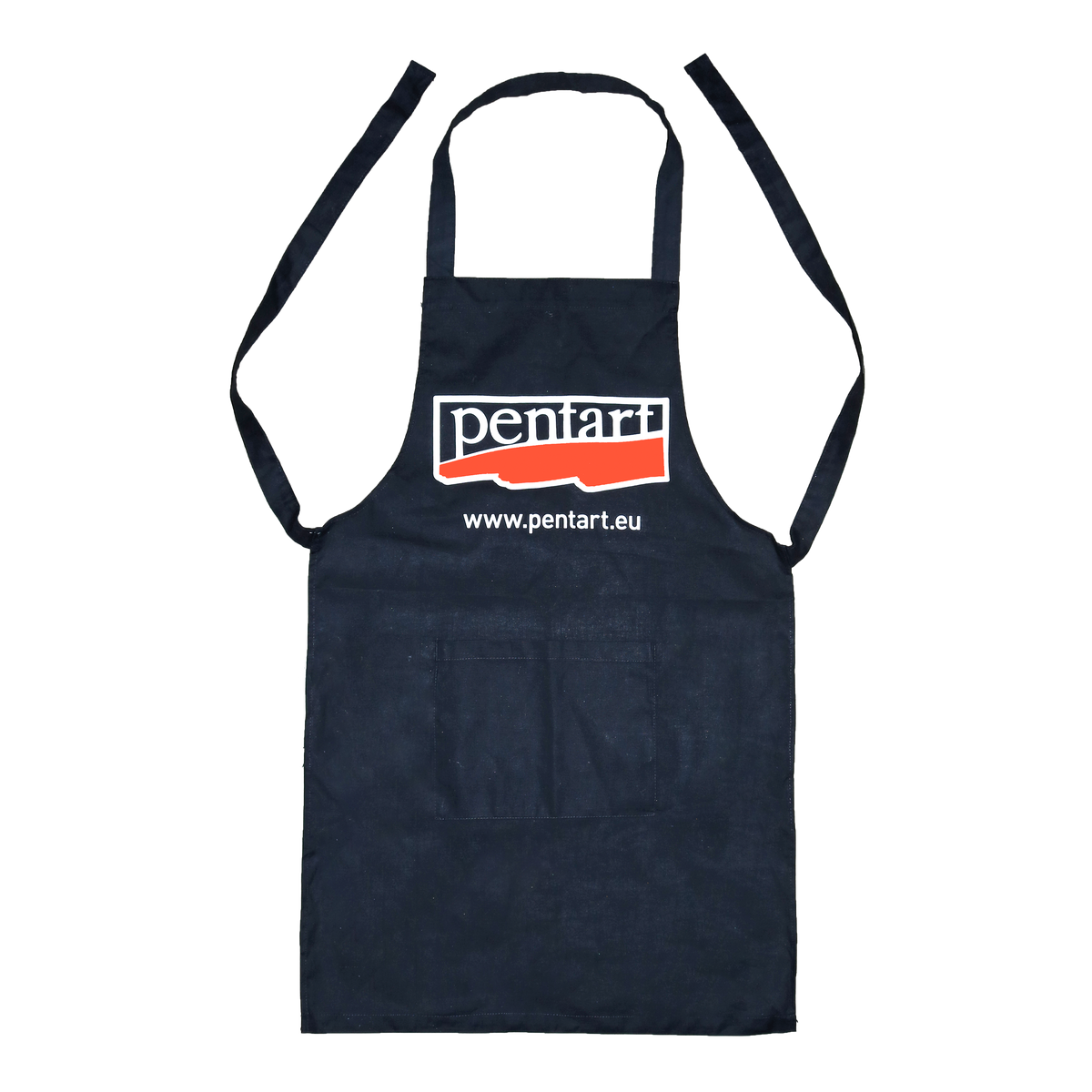 Bombažni predpasnik z žepom - 70 x 75 cm – cm, black with Pentart logo