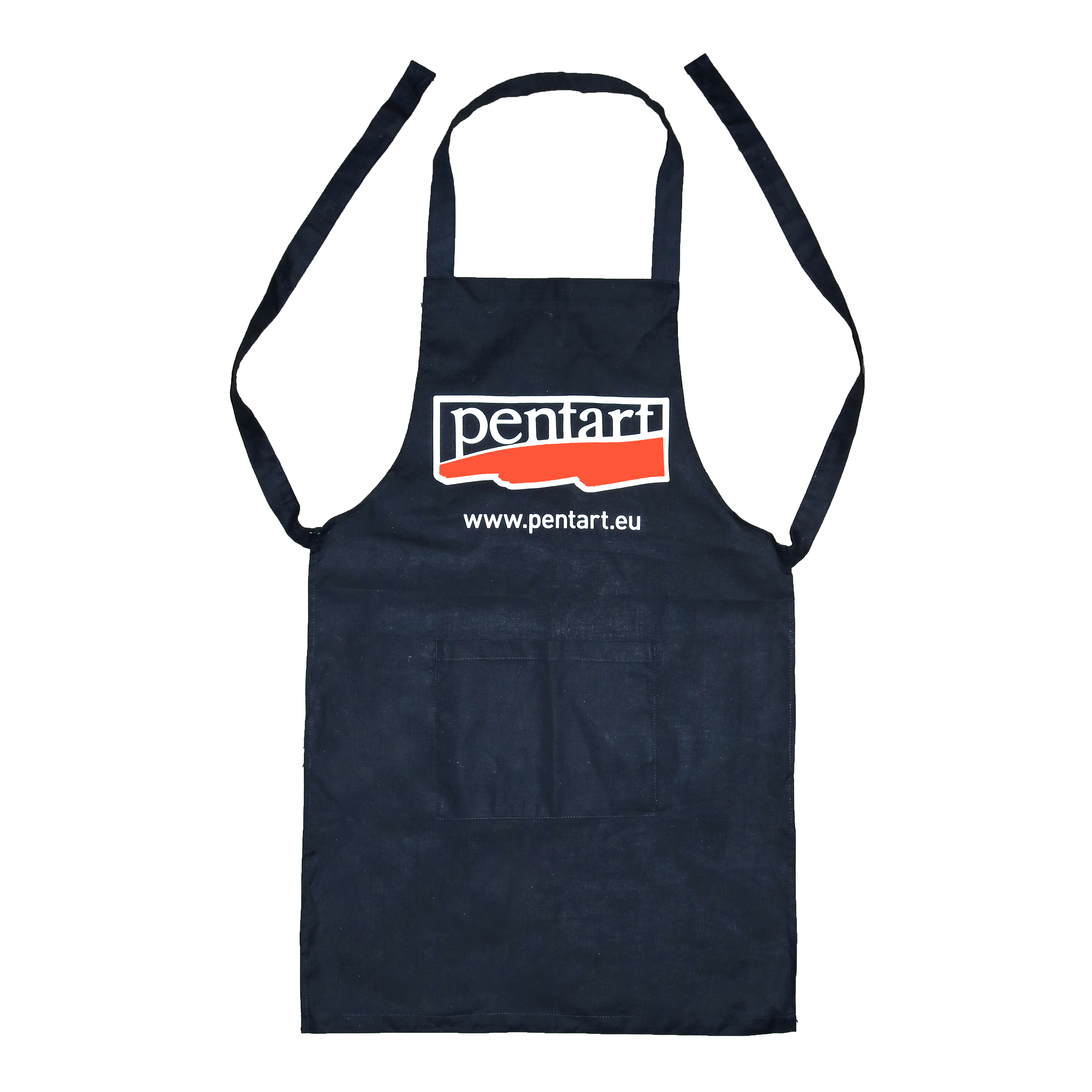 Bombažni predpasnik z žepom - 70 x 75 cm – cm, black with Pentart logo