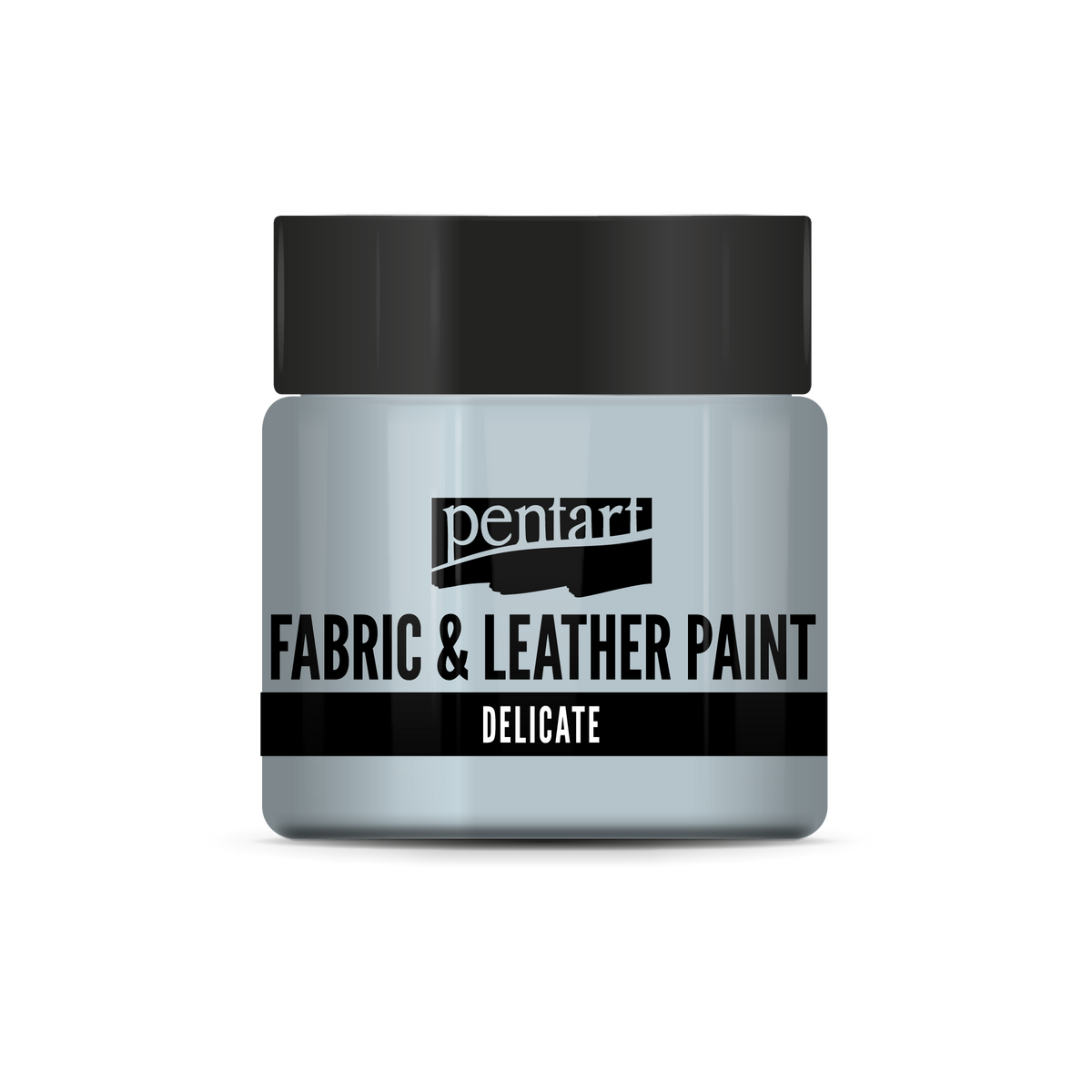 delicate fabric & leather paint 50 ml – modrikasto srebrna