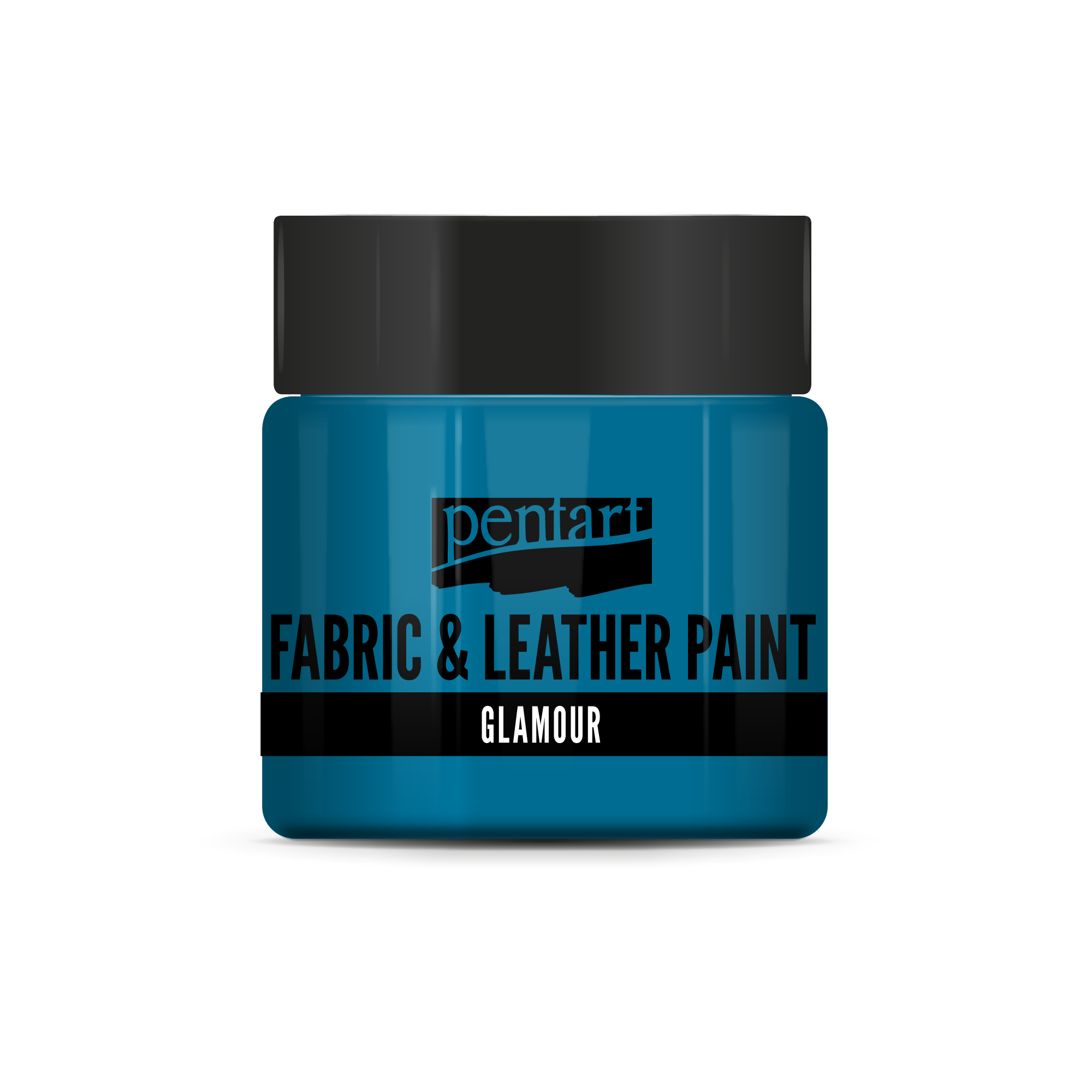 glamour fabric & leather paint 50 ml – srebrno modra