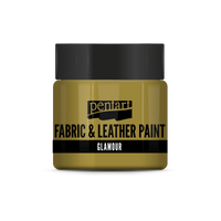 glamour fabric & leather paint 50 ml – zlata