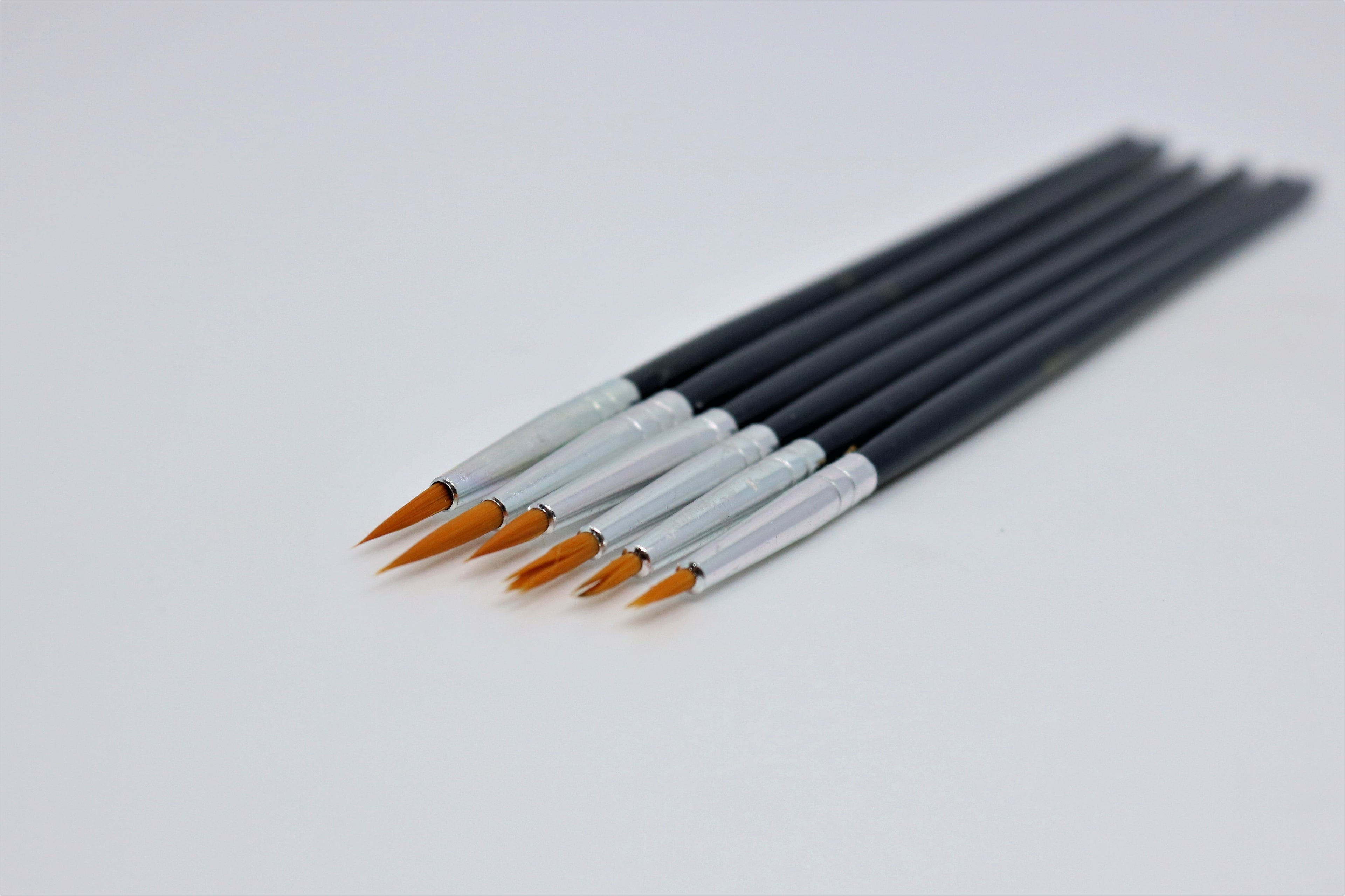 Set čopičev za konture - 6 delni – liner, 6 pcs/pack,from size 000