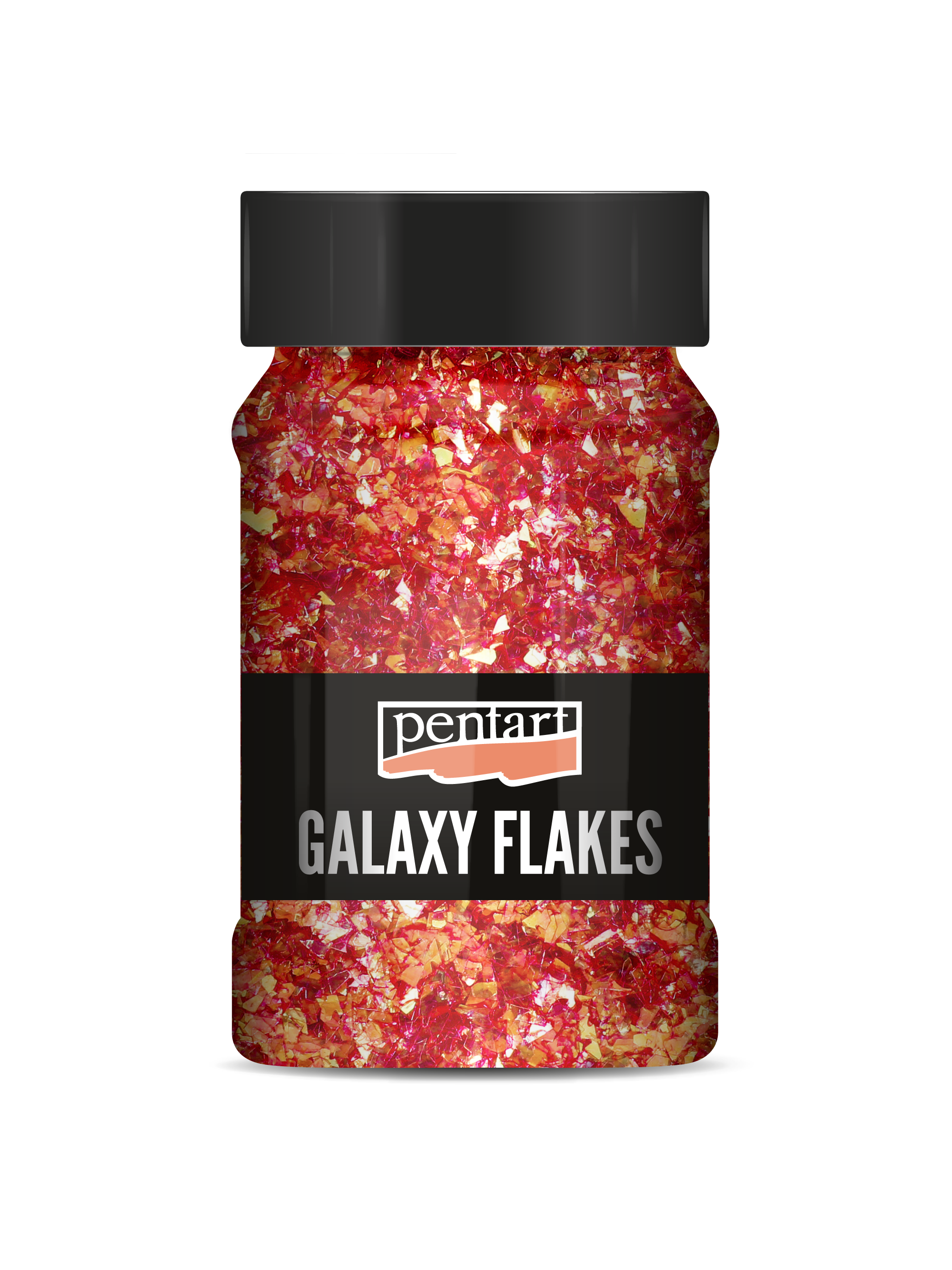 Dekorativni kosmiči Pentart Galaxy Flakes Ida red-gold min. 15 g