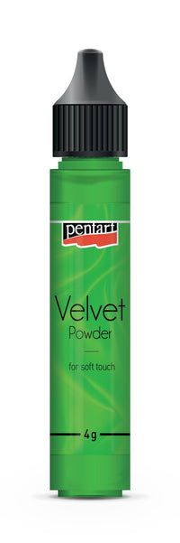 Žameten prah Pentart Velvet powder svetlozelen 4 g