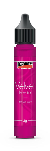 Žametni prah Pentart roza 3 g