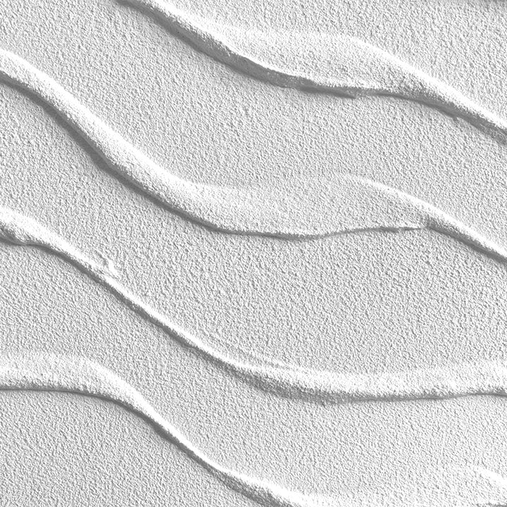 Detajl valovite reliefne teksture iz 3D paste ARTMIE — drobnozrnata mat površina